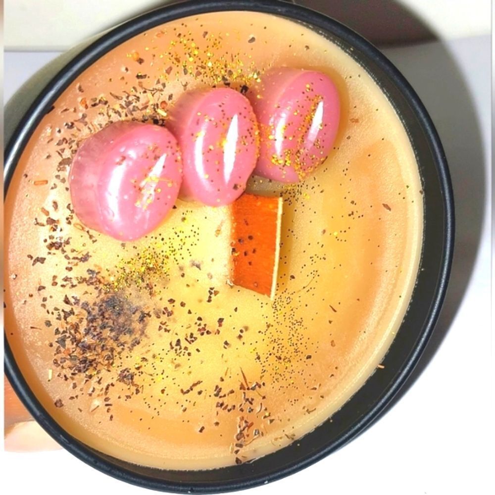Hand crafted limited edition "Coffee Bean" Zen-Me candle 4 oz - Picture 4 of 7